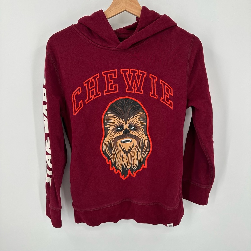 Gap Kids Star Wars Chewbacca Chewie Sweatshirt Hoodie Boys Size XL 12